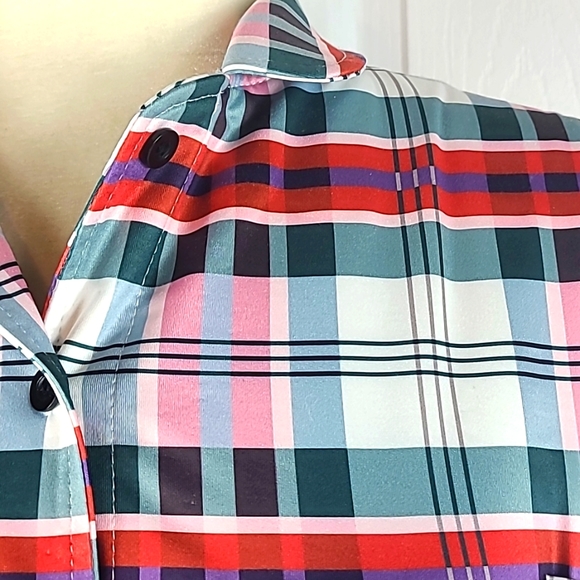 Free Style Western Boho Plaid Shirt NWT - Picture 3 of 13